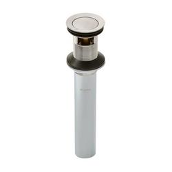 Push and Seal Sink Drain in Brushed Nickel