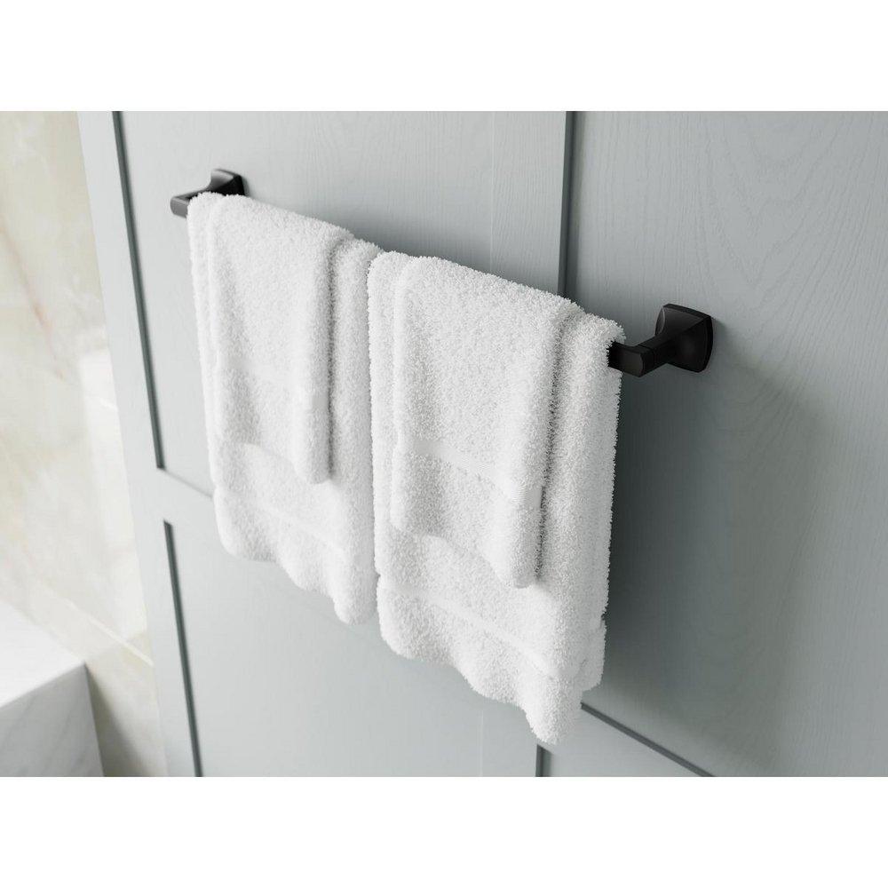 24 in. Towel Bar in Matte Black 