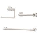 3 Piece Bath Accessory Kit in Nickel 
