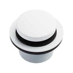 Toe-Tap Tub Drain in White