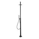 TINSLEY FREESTANDING OUTDOOR SHOWER PANEL WITH HAND SHOWER - MATTE BLACK 
