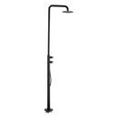Freestanding Outdoor Shower Panel with Hand Shower in Matte Black 