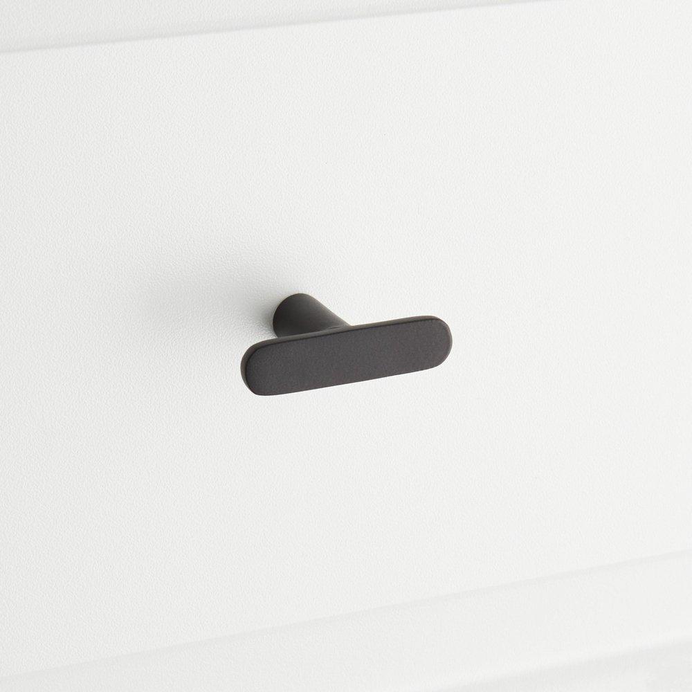 Signature Hardware Matte Black Brass T-Knob 