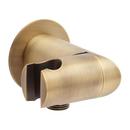 Swivel Water Supply Elbow and Bracket for Hand Shower in Aged Brass