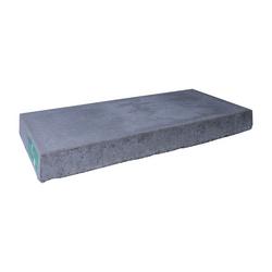 18 in. x 40 in. x 4 in. Concrete Equipment Pad - Grey