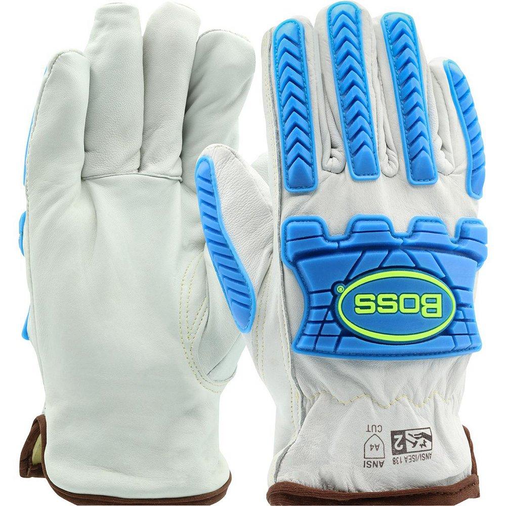 SHEEPSKIN DRV GLV W/ IMPACT PROT MD 