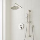 Pressure Balanced Shower System in Polished Nickel with Shower Head, Slide Bar, Hand Shower, Hose and Valve Trim with Diverter - Valve Included