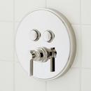 Signature Hardware Polished Nickel Pressure Balanced Shower System with Shower Head, Slide Bar, Hand Shower, Hose and Valve Trim with Diverter - Valve Included 