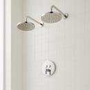 Signature Hardware Matte Black Pressure Balanced Shower System with Dual Shower Heads, Valve Trim and Diverter - Valve Included 