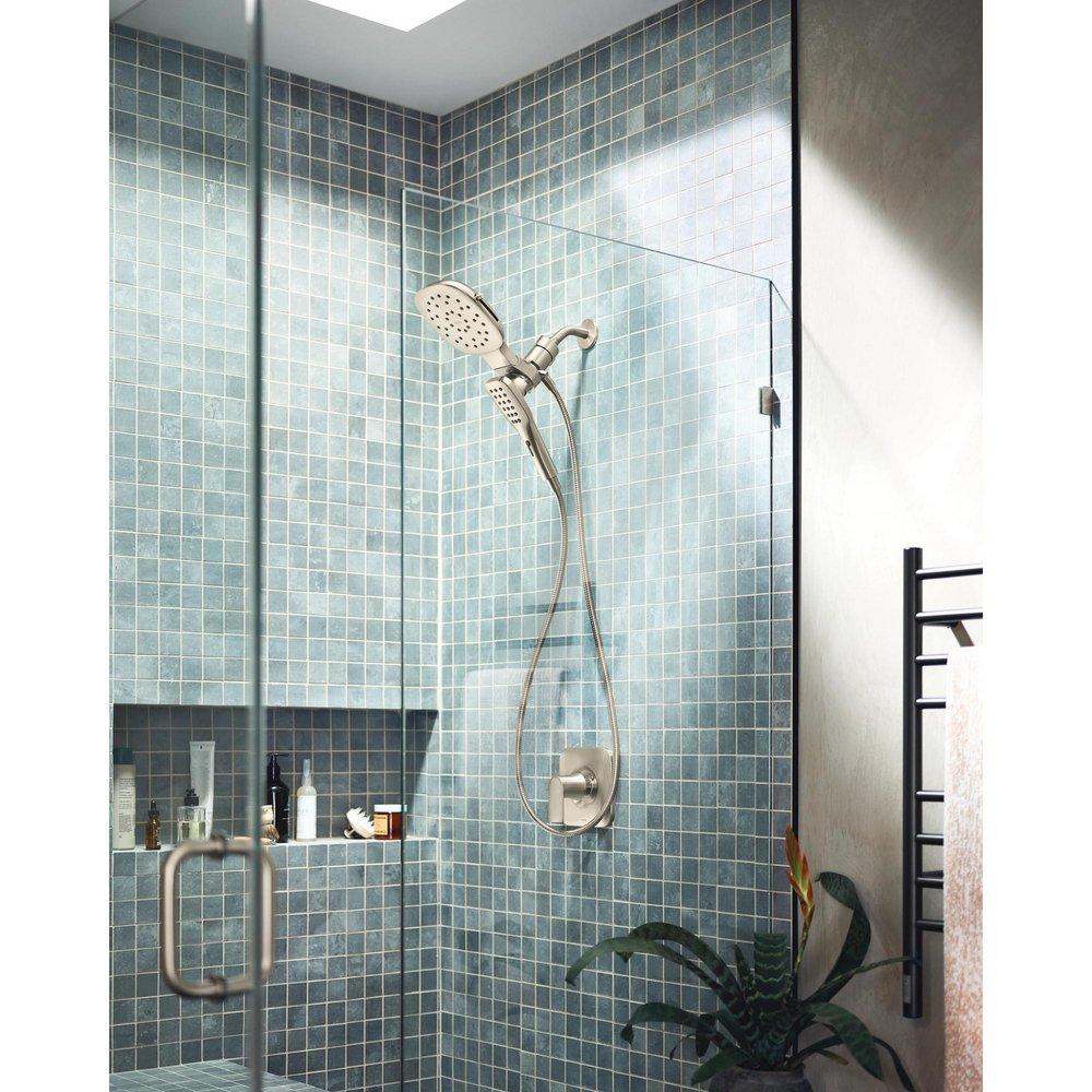 Moen Brushed Nickel Multi Function Showerhead with Hand Shower 