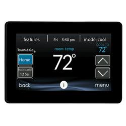2H/2C Stage Programmable Thermostat in Black