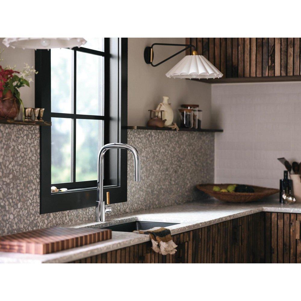 Moen Chrome Single Handle Pull Down Kitchen Faucet 
