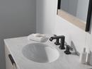 Delta Faucet Matte Black Two Handle Widespread Bathroom Sink Faucet 