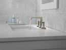 Delta Faucet Stainless Two Handle Widespread Bathroom Sink Faucet 