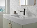 Delta Faucet Matte Black Single Handle Monoblock Bathroom Sink Faucet 