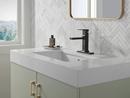 Delta Faucet Matte Black Single Handle Monoblock Bathroom Sink Faucet 