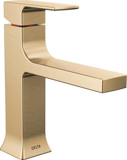 Single Handle Monoblock Bathroom Sink Faucet in Brilliance&reg; Champagne Bronze
