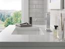 Single Handle Monoblock Bathroom Sink Faucet in Chrome 