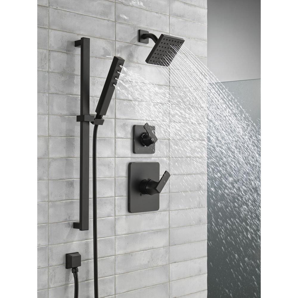 Velum &trade; Single Handle Diverter Trim in Matte Black 