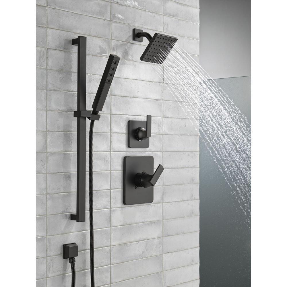 Velum &trade; Single Handle Diverter Trim in Matte Black 