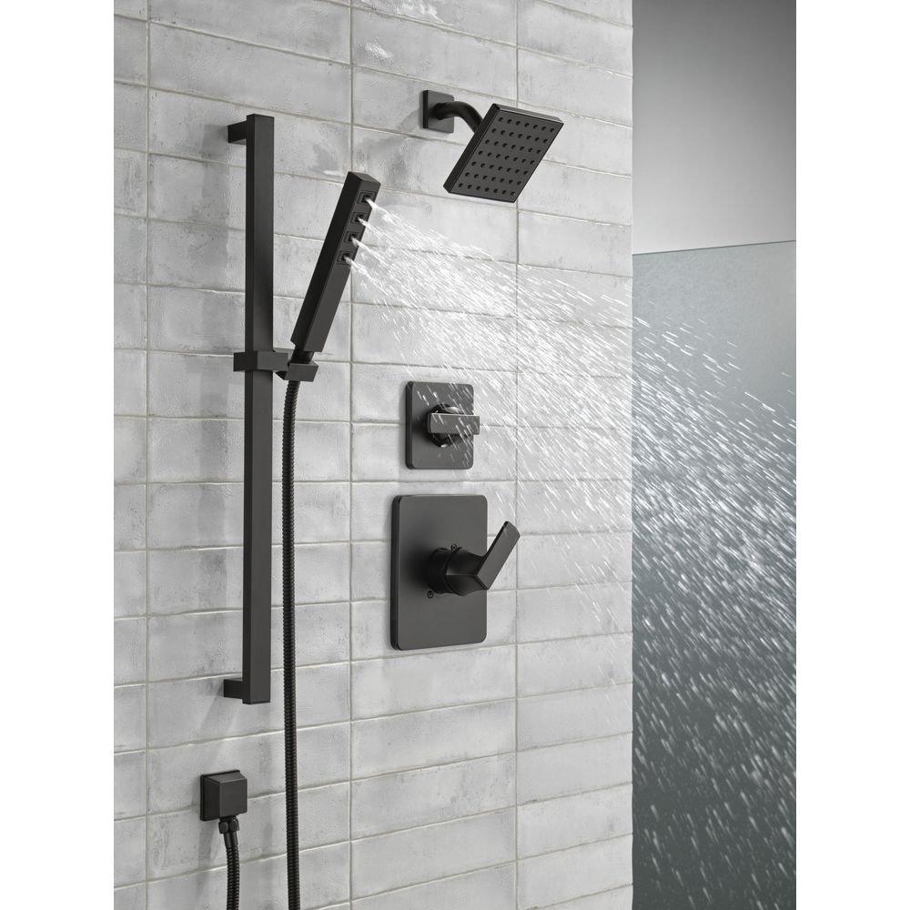Velum &trade; Single Handle Diverter Trim in Matte Black 