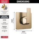 Velum &trade; Single Handle Diverter Trim in Champagne Bronze 