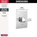 Delta Faucet Chrome Single Handle Pressure Balancing Valve Trim 