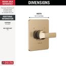 Delta Faucet Champagne Bronze Single Handle Pressure Balancing Valve Trim 