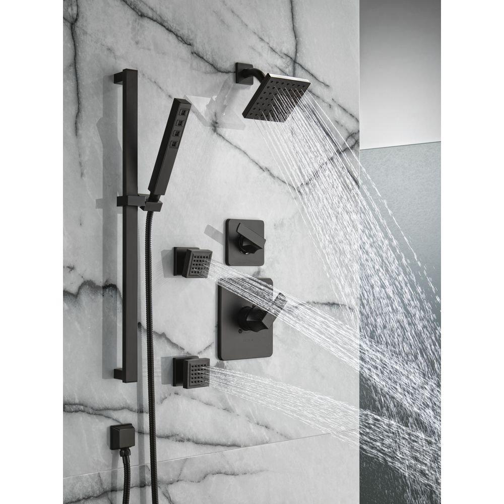 Delta Faucet Matte Black One Handle Single Function Shower Faucet (Trim Only) 