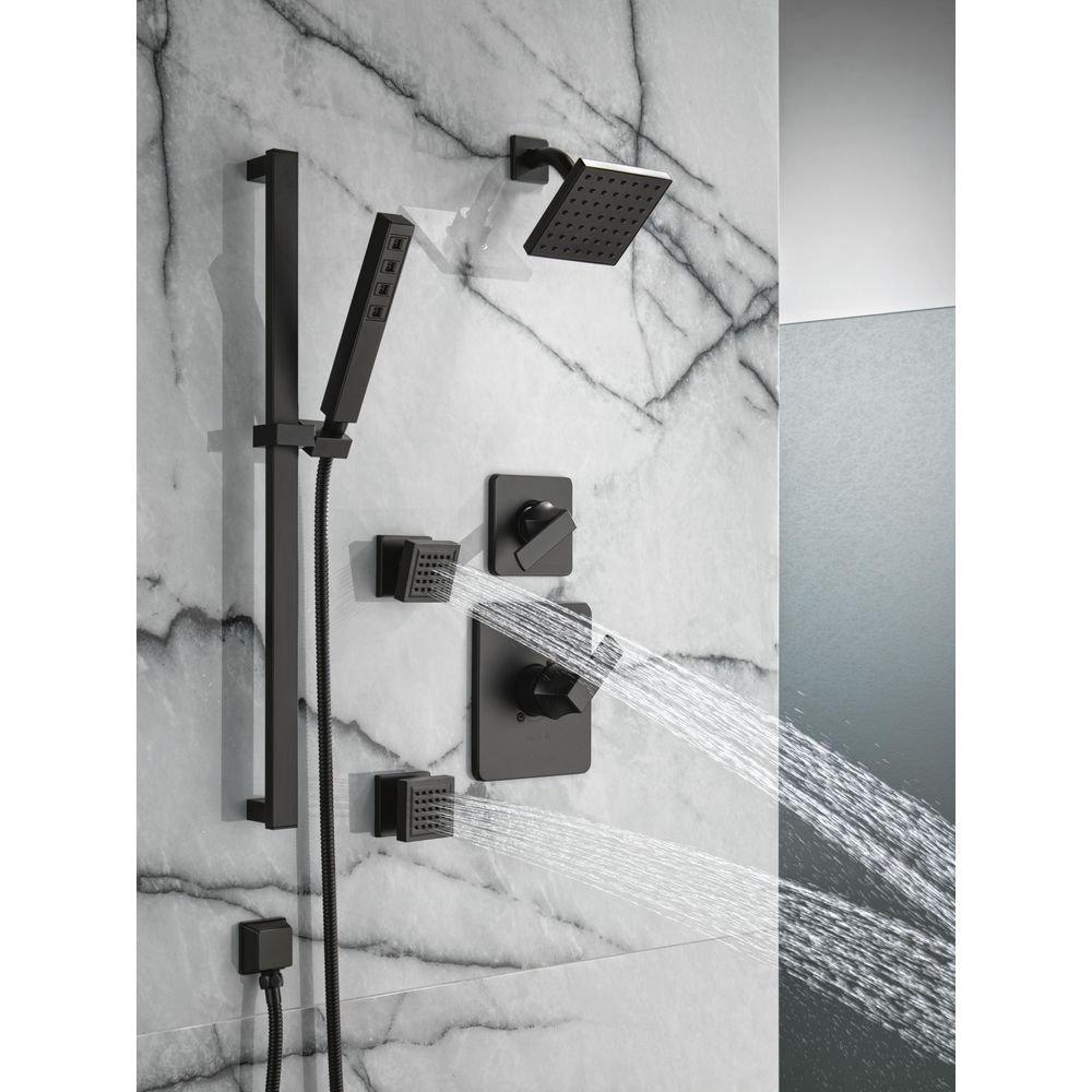 Delta Faucet Matte Black One Handle Single Function Shower Faucet (Trim Only) 