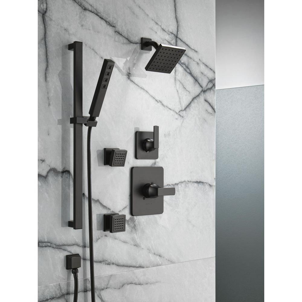 Delta Faucet Matte Black One Handle Single Function Shower Faucet (Trim Only) 