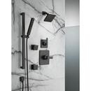 Delta Faucet Matte Black One Handle Single Function Shower Faucet (Trim Only) 