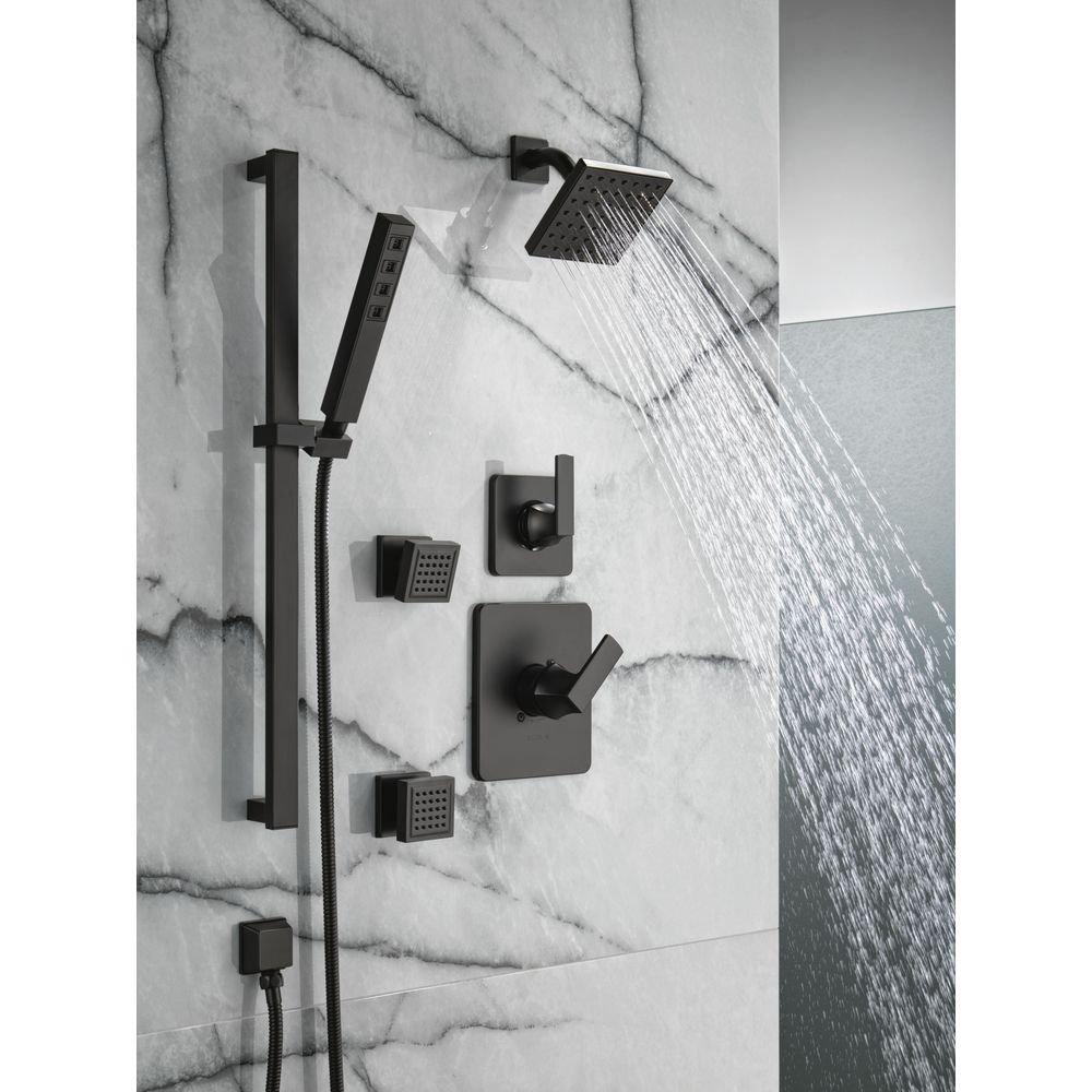 Delta Faucet Matte Black One Handle Single Function Shower Faucet (Trim Only) 