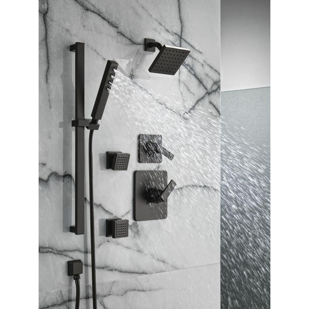 Delta Faucet Matte Black One Handle Single Function Shower Faucet (Trim Only) 