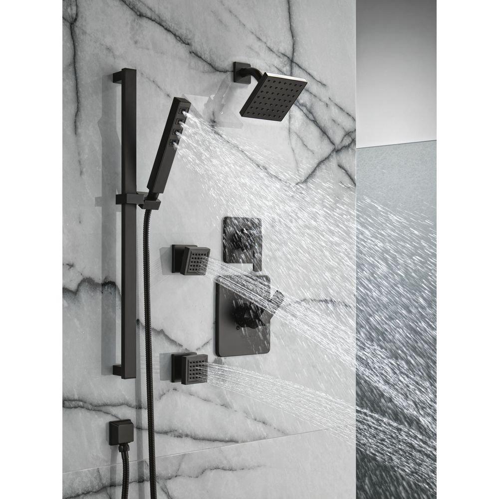 Delta Faucet Matte Black One Handle Single Function Shower Faucet (Trim Only) 