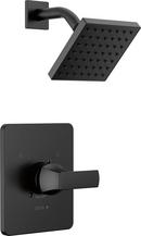 One Handle Single Function Shower Faucet in Matte Black (Trim Only)