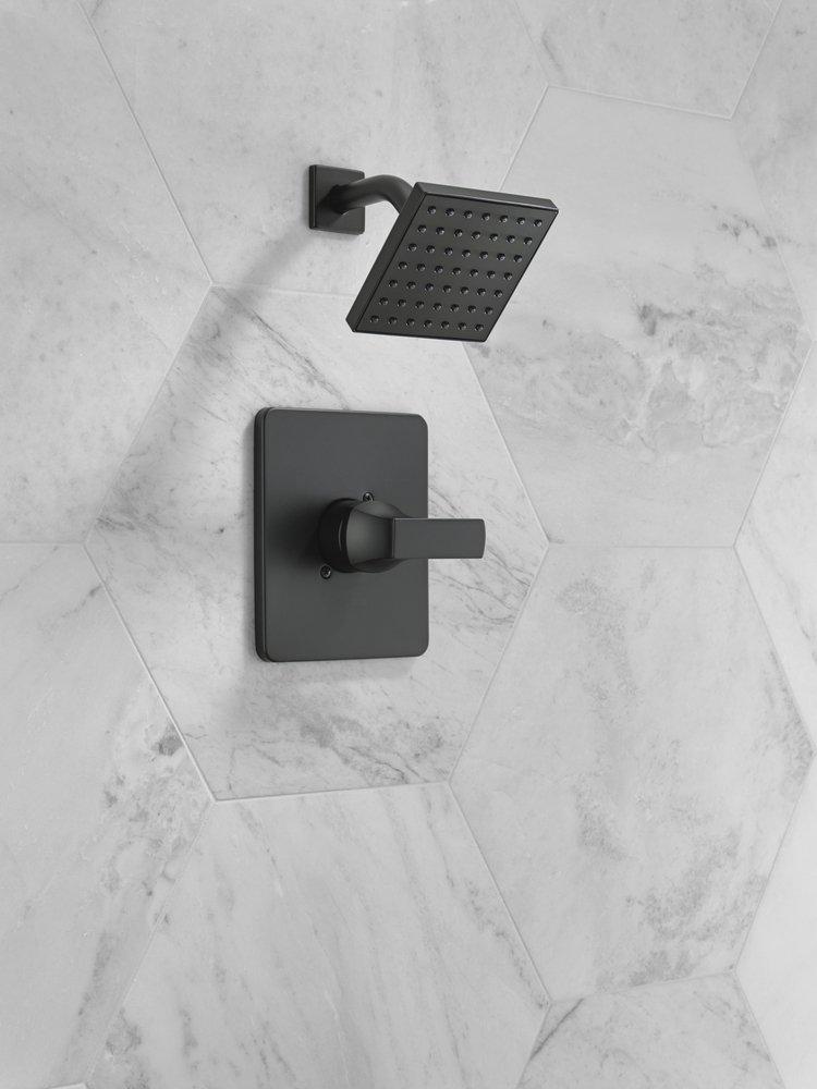 Delta Faucet Matte Black One Handle Single Function Shower Faucet (Trim Only) 