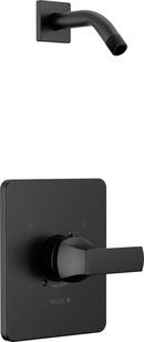 One Handle Single Function Shower Faucet in Matte Black (Trim Only) (Handle Sold Separately)