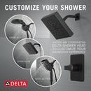 Delta Faucet Matte Black One Handle Single Function Shower Faucet (Trim Only) 