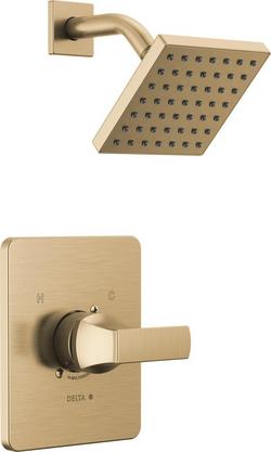 One Handle Single Function Shower Faucet in Champagne Bronze (Trim Only)