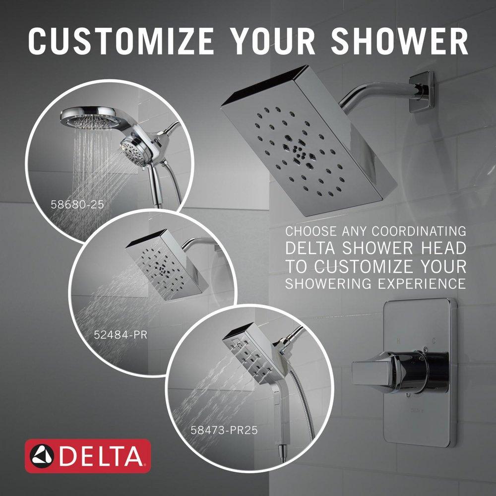Delta Faucet Chrome One Handle Single Function Shower Faucet (Trim Only) 