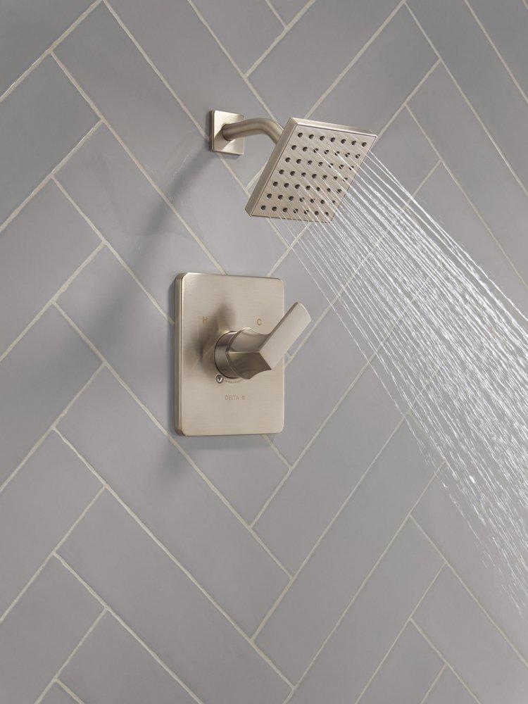 Delta Faucet Stainless One Handle Single Function Shower Faucet (Trim Only) 