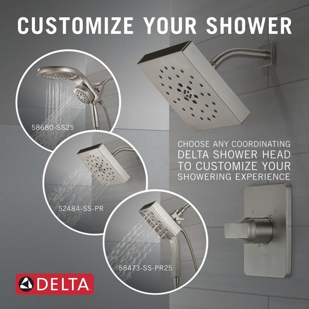 Delta Faucet Stainless One Handle Single Function Shower Faucet (Trim Only) 