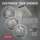 Delta Faucet Stainless One Handle Single Function Shower Faucet (Trim Only) 