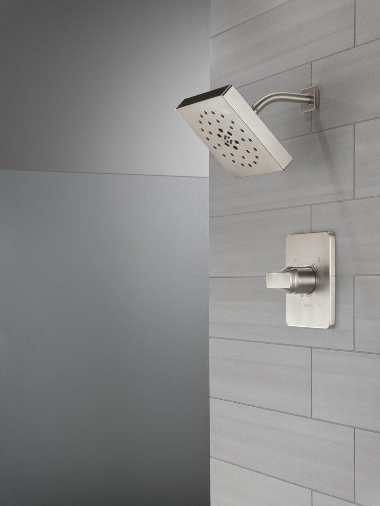 Delta Faucet Stainless One Handle Single Function Shower Faucet (Trim Only) 