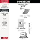 Delta Faucet Chrome One Handle Single Function Bathtub & Shower Faucet in Chrome (Trim Only) 