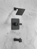 Delta Faucet Matte Black One Handle Single Function Bathtub & Shower Faucet in Chrome (Trim Only) 