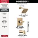Delta Faucet Brilliance Champagne Bronze One Handle Single Function Bathtub & Shower Faucet in Chrome (Trim Only) 