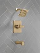 Delta Faucet Brilliance Champagne Bronze One Handle Single Function Bathtub & Shower Faucet in Chrome (Trim Only) 