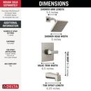 Delta Faucet Stainless One Handle Single Function Bathtub & Shower Faucet in Chrome (Trim Only) 